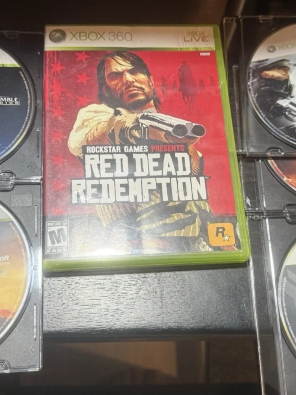 Xbox 360 Jasper Bundle Controller 120GB HDD HDMI NTSC Halo Bundle + Red Dead